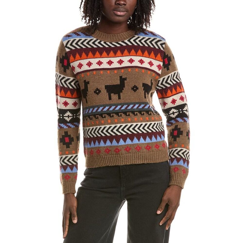 Max Mara Womens Weekend  Quirite Alpaca & Wool-Blend Sweater, Brown